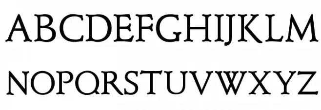 OPTIClementeBookAd Schriftart Groß