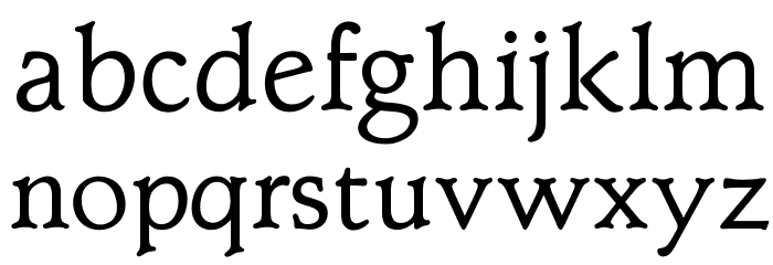 OPTIClementeBookAd Font LOWERCASE