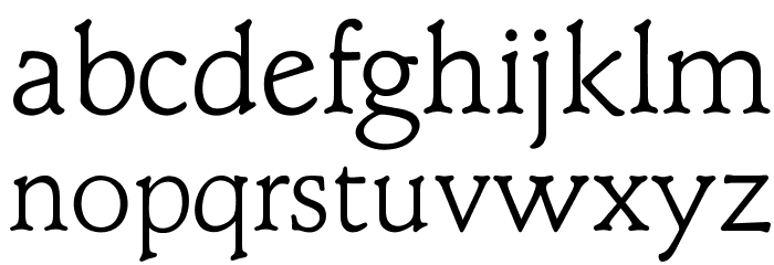 OPTIClementeLightAd Font LOWERCASE