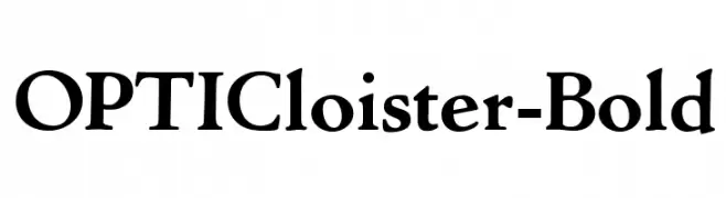 OPTICloister-Bold  Free Fonts Download