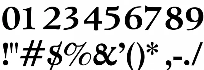 OPTICloister-Bold Font OTHER CHARS