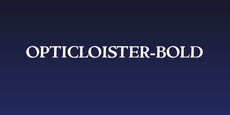 OPTICloister-Bold Social Header