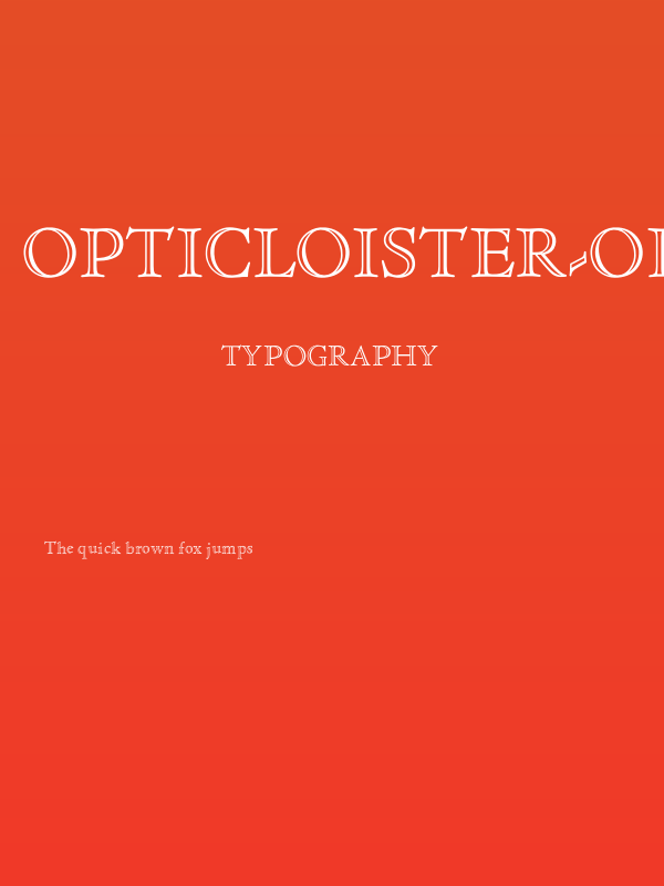 OPTICloister-OpenFace Poster