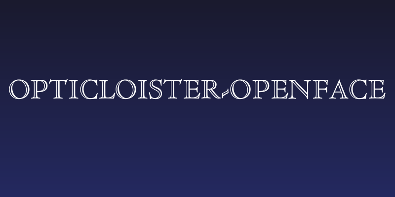 OPTICloister-OpenFace Social Header