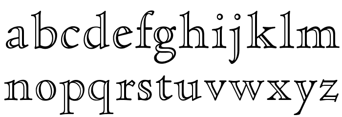 OPTICloister-OpenFace Font LOWERCASE