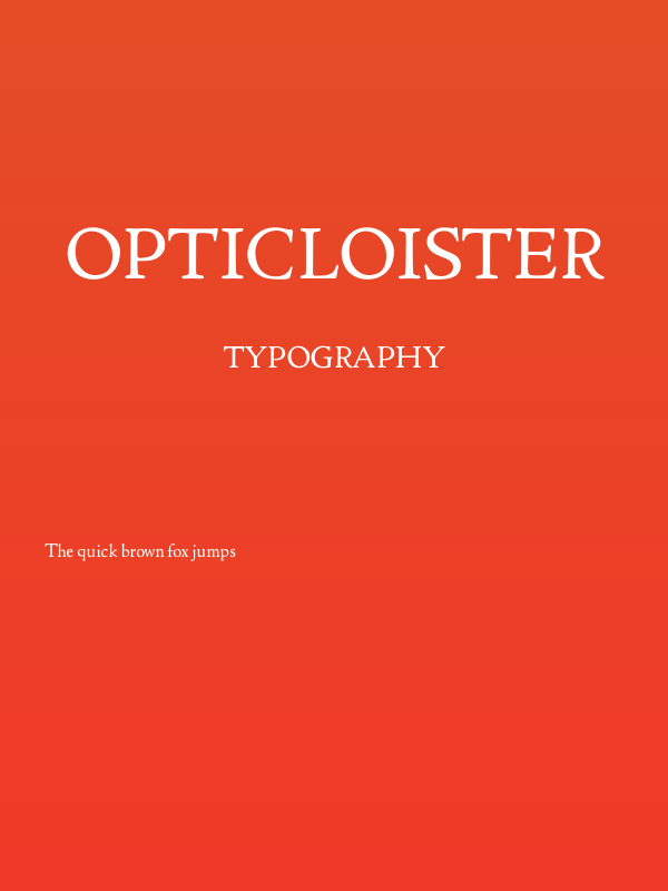 OPTICloister Poster