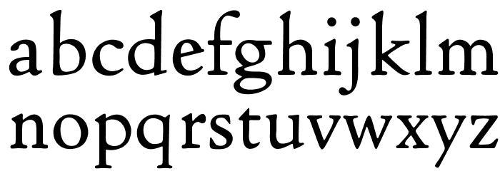 OPTICloister Font LOWERCASE