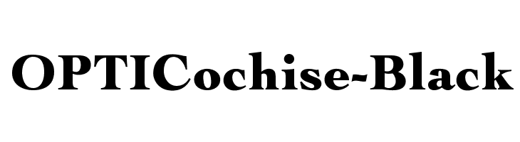 OPTICochise-Black Шрифта