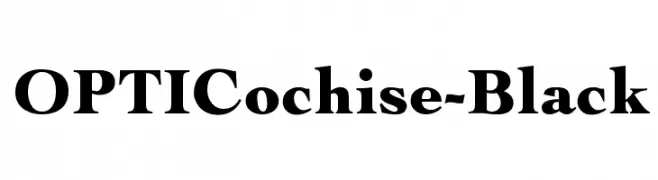 OPTICochise-Black  Free Fonts Download