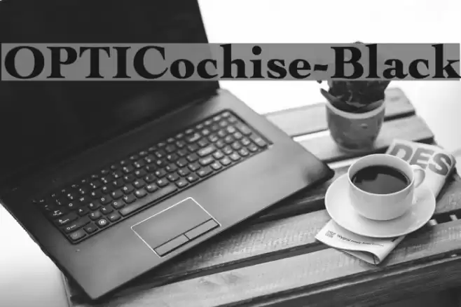 OPTICochise-Black Font examples