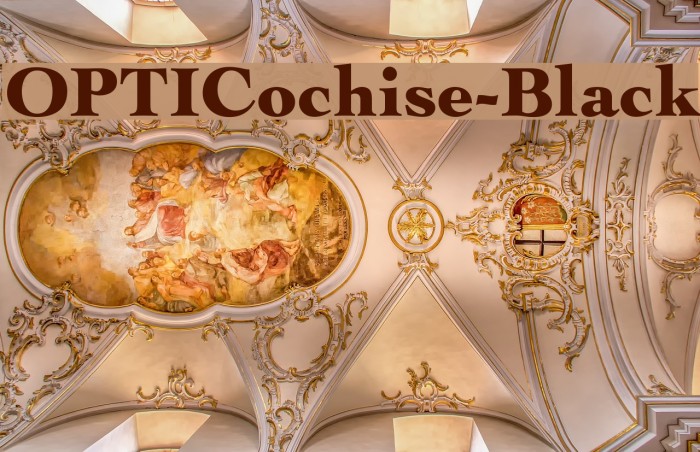 OPTICochise-Black Шрифта examples