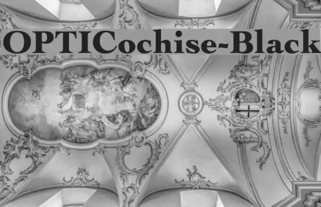 OPTICochise-Black Font examples
