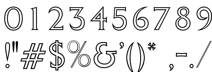 OPTIColumna-Open Font OTHER CHARS