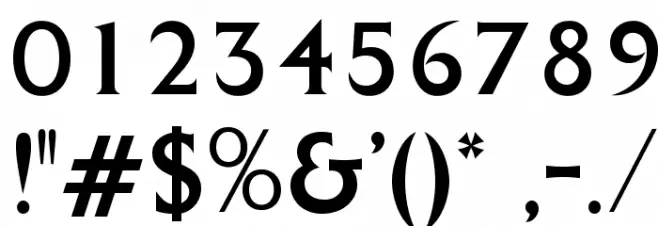 OPTIColumna-Solid Font OTHER CHARS