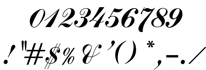 OPTICommercial-Script Font OTHER CHARS