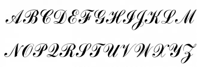 OPTICommercial-Script Шрифта ВЕРХНИЙ