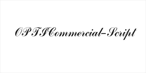 OPTICommercial-Script Logo