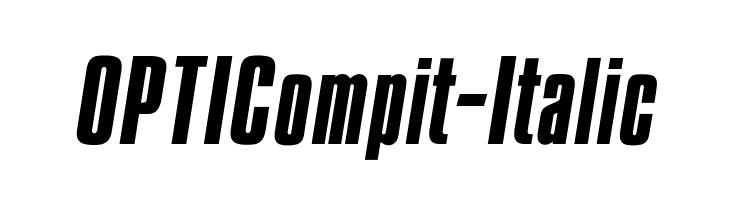 OPTICompit-Italic  Free Fonts Download