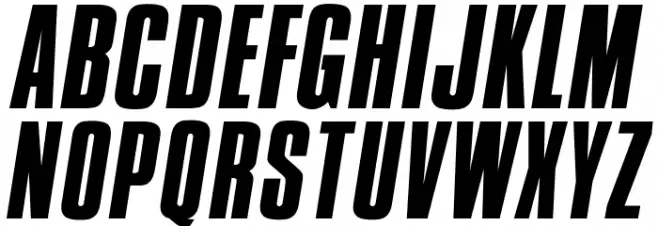 OPTICompit-Italic フォント 大文字