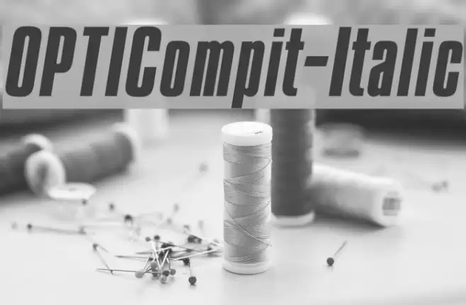 OPTICompit-Italic Font examples