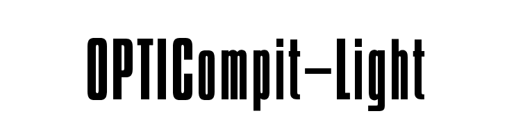 OPTICompit-Light Font