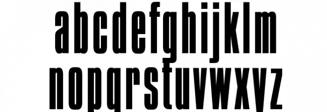 OPTICompit-Light Schriftart Kleinbuchstaben