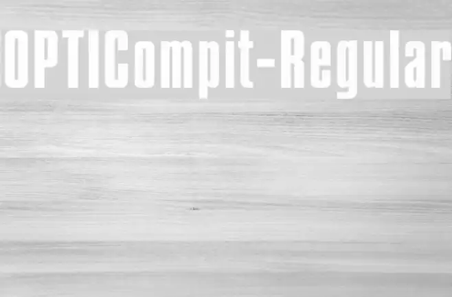 OPTICompit-Regular Font examples