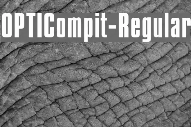 OPTICompit-Regular Font examples