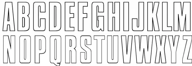 OPTICompitOutline フォント 大文字