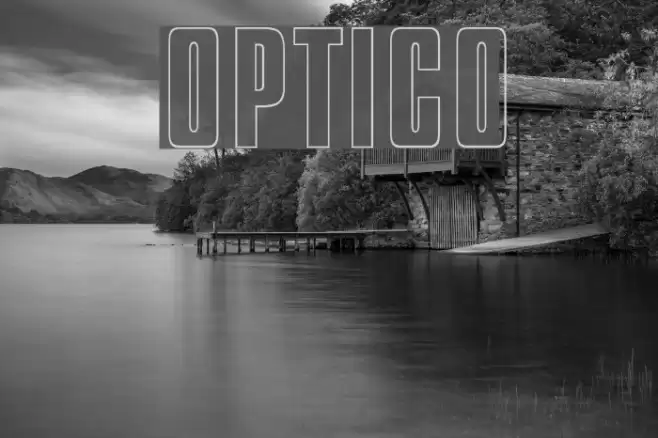 OPTICompitOutline Font examples