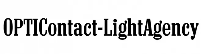 OPTIContact-LightAgency  Descarca Fonturi Gratis