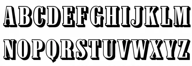 OPTIContactShadow-Agency Caratteri MAIUSCOLE