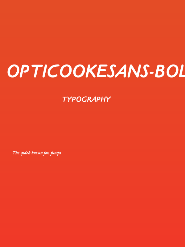 OPTICookeSans-BoldItalic Poster