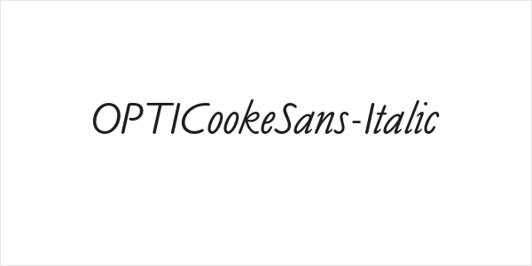 OPTICookeSans-Italic Logo
