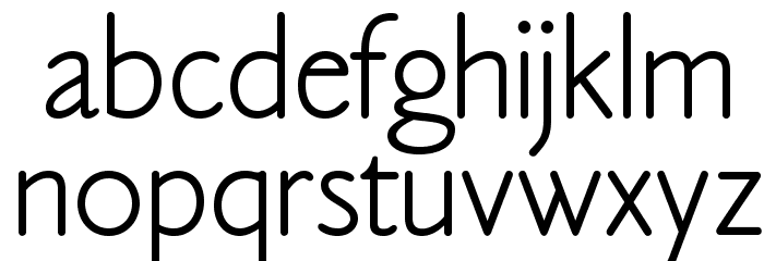 OPTICookeSans Font LOWERCASE