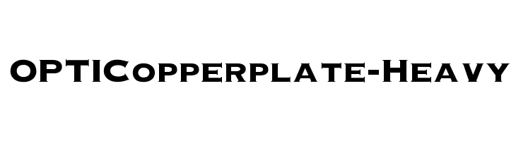 OPTICopperplate-Heavy Font
