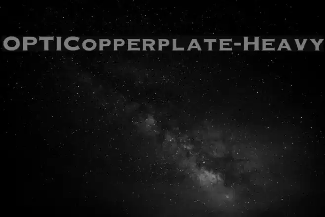OPTICopperplate-Heavy フォント examples