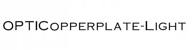 OPTICopperplate-Light  フリーフォントのダウンロード