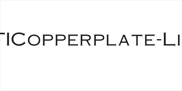 OPTICopperplate-Light Logo