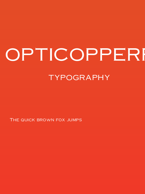OPTICopperplate-Light Poster