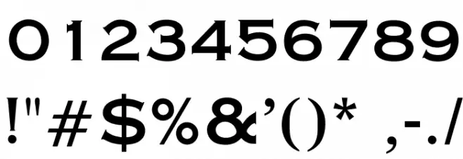 OPTICopperplate Font OTHER CHARS