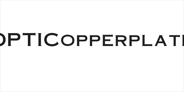 OPTICopperplate Logo