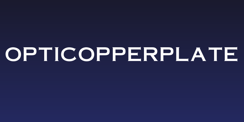 OPTICopperplate Social Header