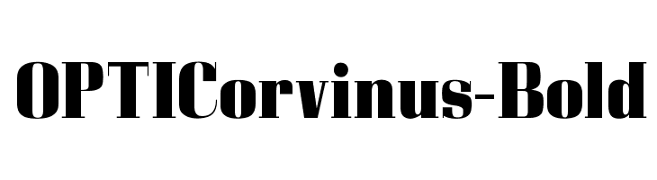 OPTICorvinus-Bold  Скачать бесплатные шрифты