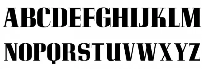 OPTICorvinus-Bold フォント 大文字
