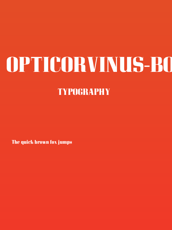 OPTICorvinus-Bold Poster
