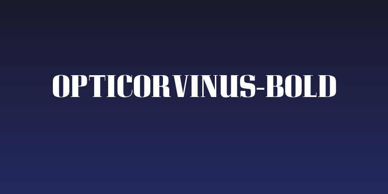 OPTICorvinus-Bold Social Header