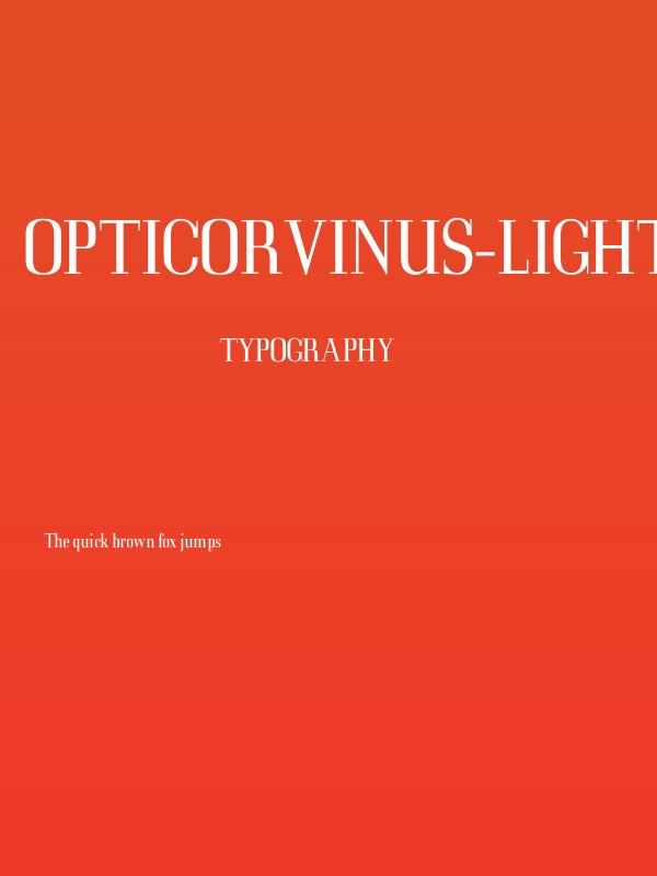 OPTICorvinus-Light Poster