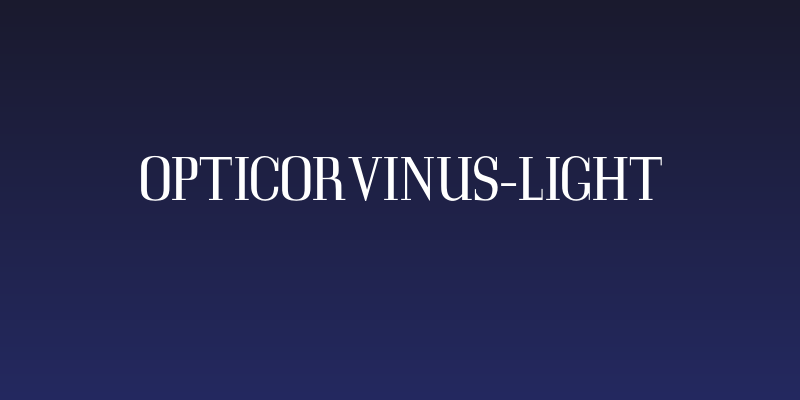 OPTICorvinus-Light Social Header
