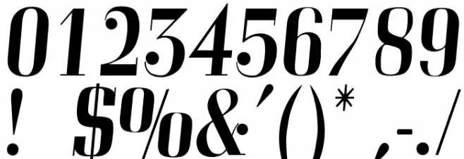 OPTICorvinus-MediumItalic Font OTHER CHARS